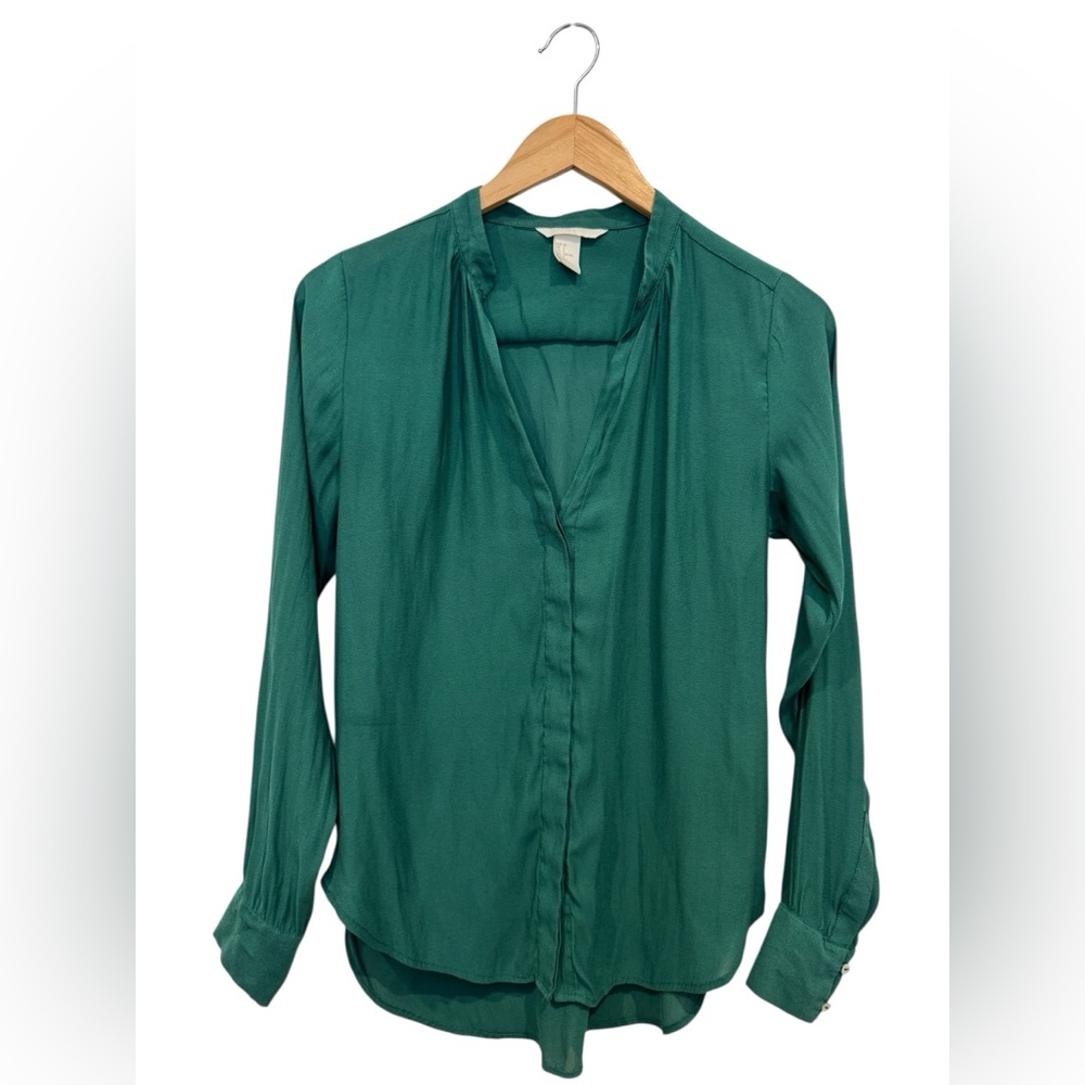 H&M Teal Button Down Shirt